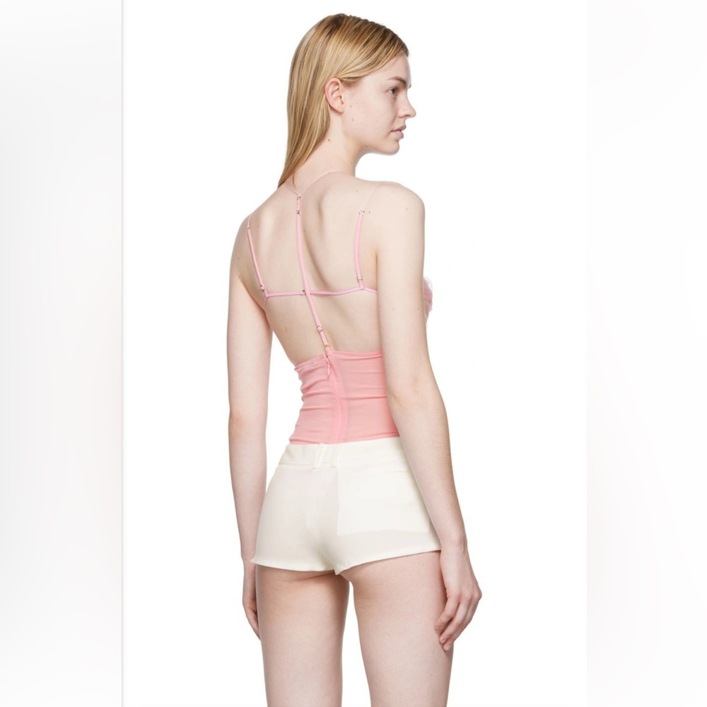 Nensi Dojaka Silk Georgette Keyhole Bodysuit in Blossom XS - Picture 8 of 14